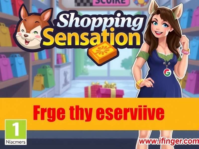 Shopping Sensation Mobile Game Cover Shopping Sensation Game Cover
